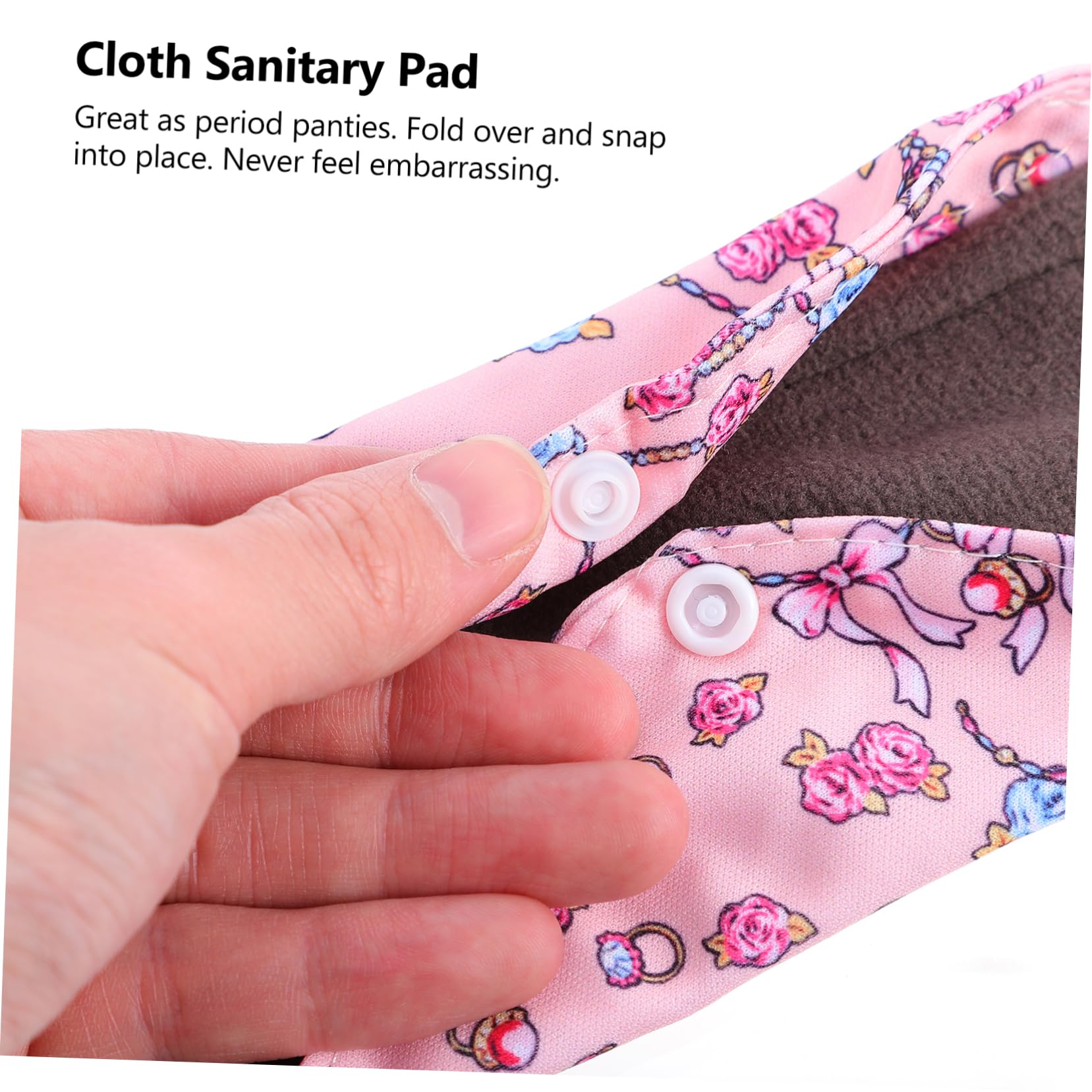 Ipetboom 15piezas Compresas Menstruales Reutilizables De Bambú Con Bolsa De Almacenamiento Absorbentes y Lavables Para Flujo Abundante