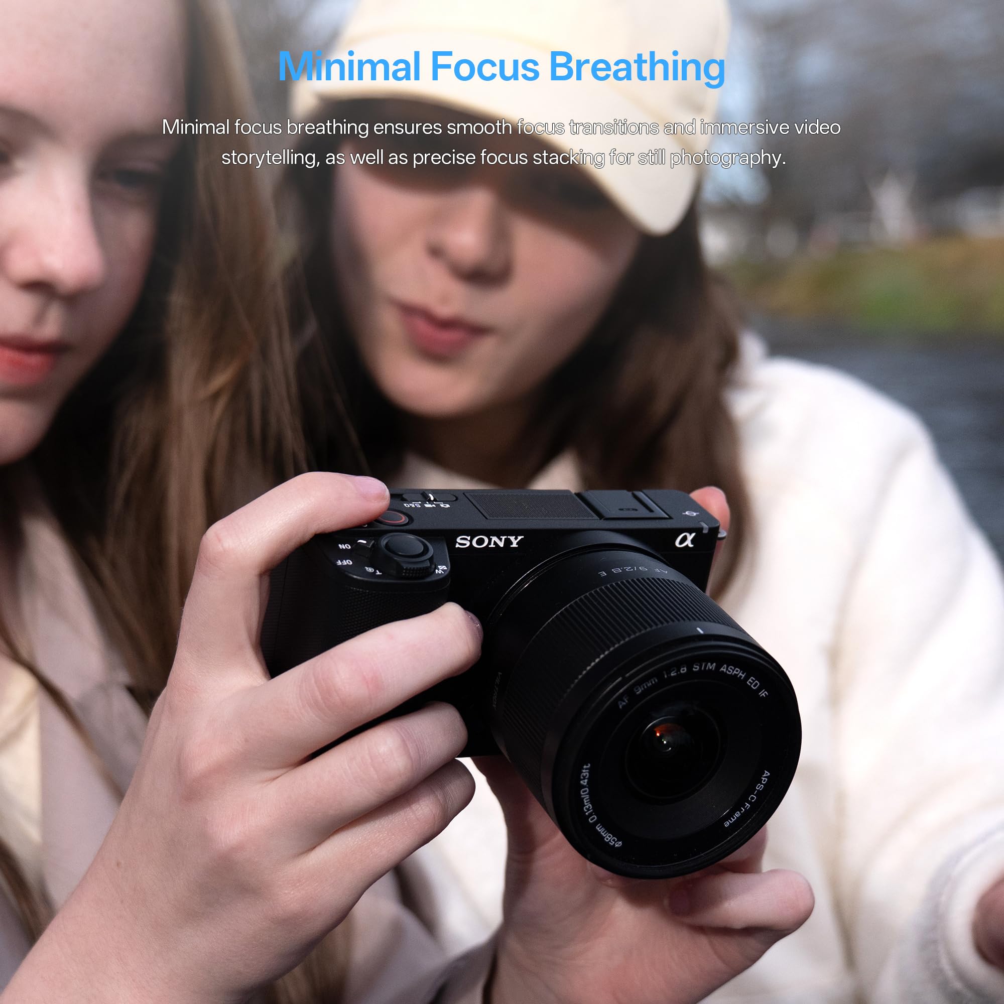 VILTROX AF 9mm F2.8 Air Obiettivo per attacco Sony E, 113,8° ultragrandangolare STM prime messa a fuoco automatica obiettivo compatibile con Sony E-Mount a7IV a7RV a9II a7CII ZVE1 A1 a6700 a6400