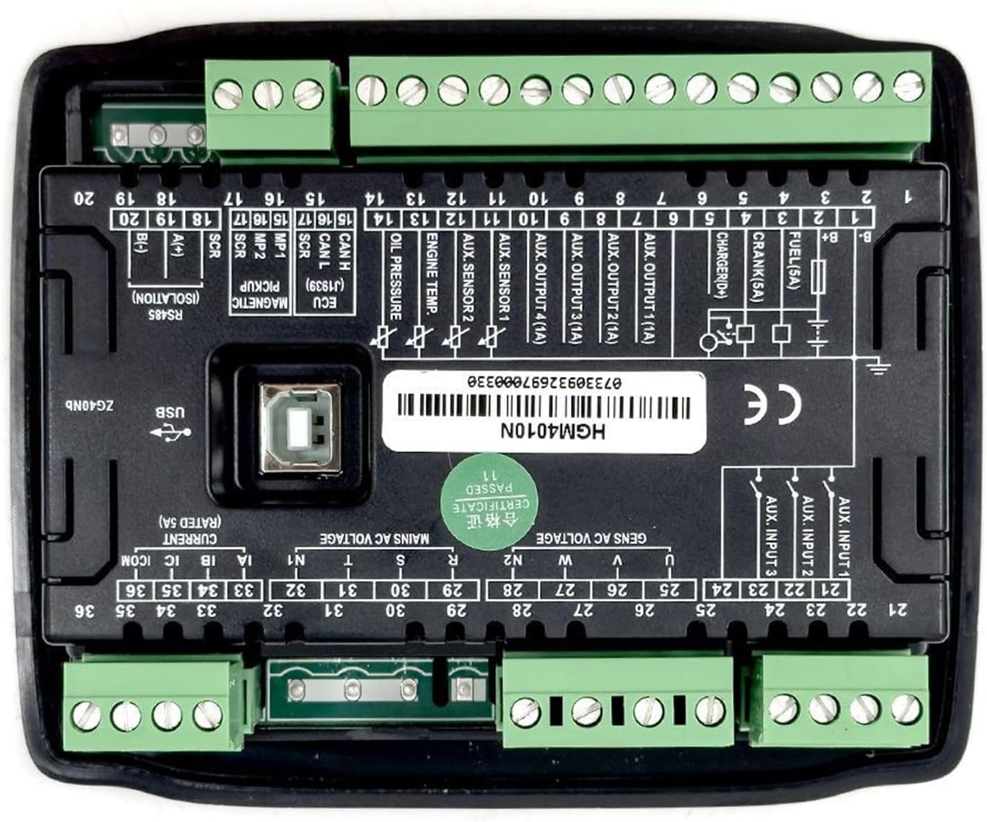 HGM4010N HGM4010NC Generator Controller Auto Start For Single Genset Automation 1Pcs(HGM4010N)