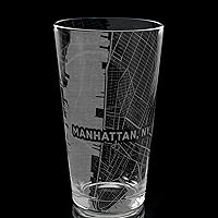 Vista 77 de ALBUQUERQUE NEW MEXICO Engraved City Street Map Beer Pint Glass Perfect Drinking Gift Idea & Unique Decor!