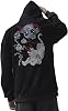 XYXIONGMAO Men's Techware Graphic Men Hoodies Japanese Streetwear Oversized Ghost Hip Hop Evil Sweatshirt