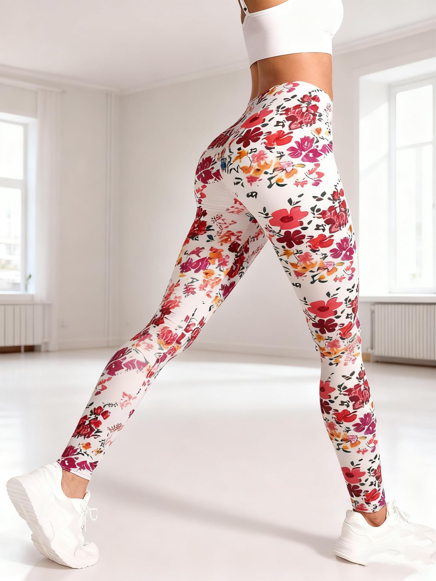 Leggings for Women Printed High Waist Ultra Soft Yoga Pants Comfy Workout Fashion Leggings