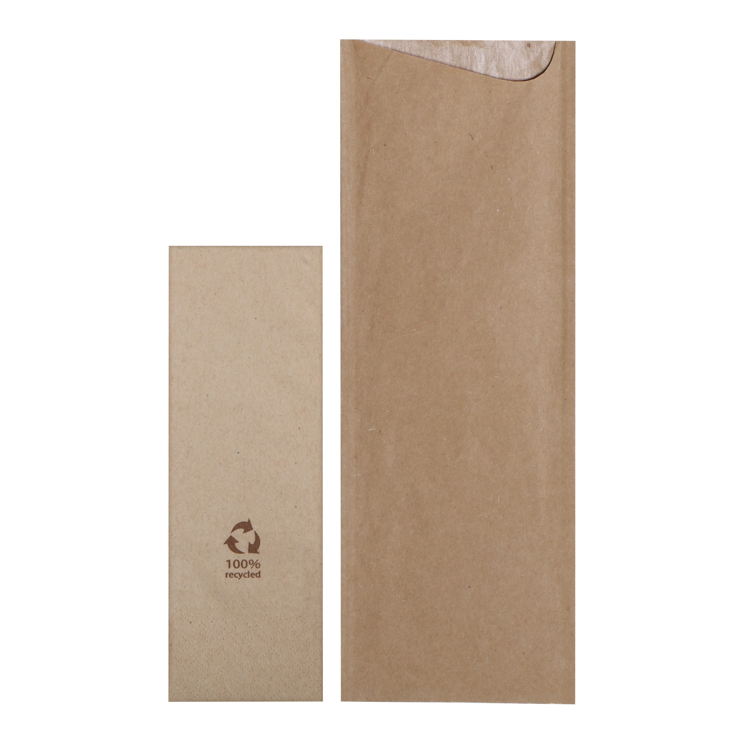 Pochettes à couverts kraft Hoffmaster pour protéger vos tables des poussières pack de 600