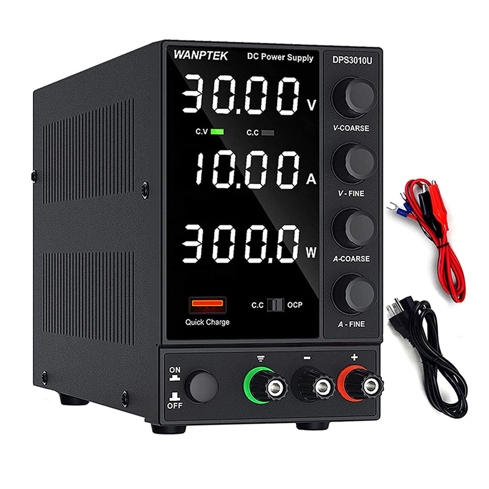 FURLOUTest and Measurement Adjust DC Power Supply Adjustable Lab Bench Power Source 30V 10A 60V 5A AC Switching Stabilized Bench Source DPS3010U Industry and Science (Color : Dps3010u 30v 10a)