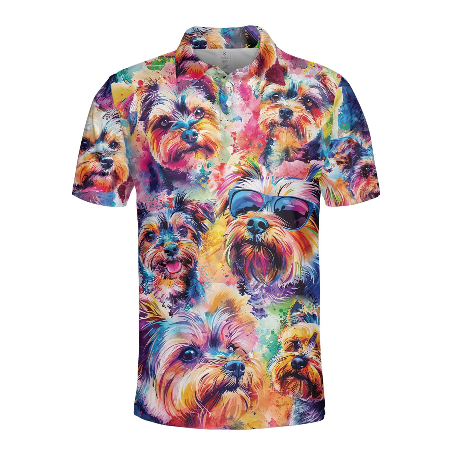 Funny Golf Shirts Skull Hawaiian Polo Shirts for Men, Crazy Golf Shirts for Men Golf Gifts Hawaiian Skull Golf Shirts