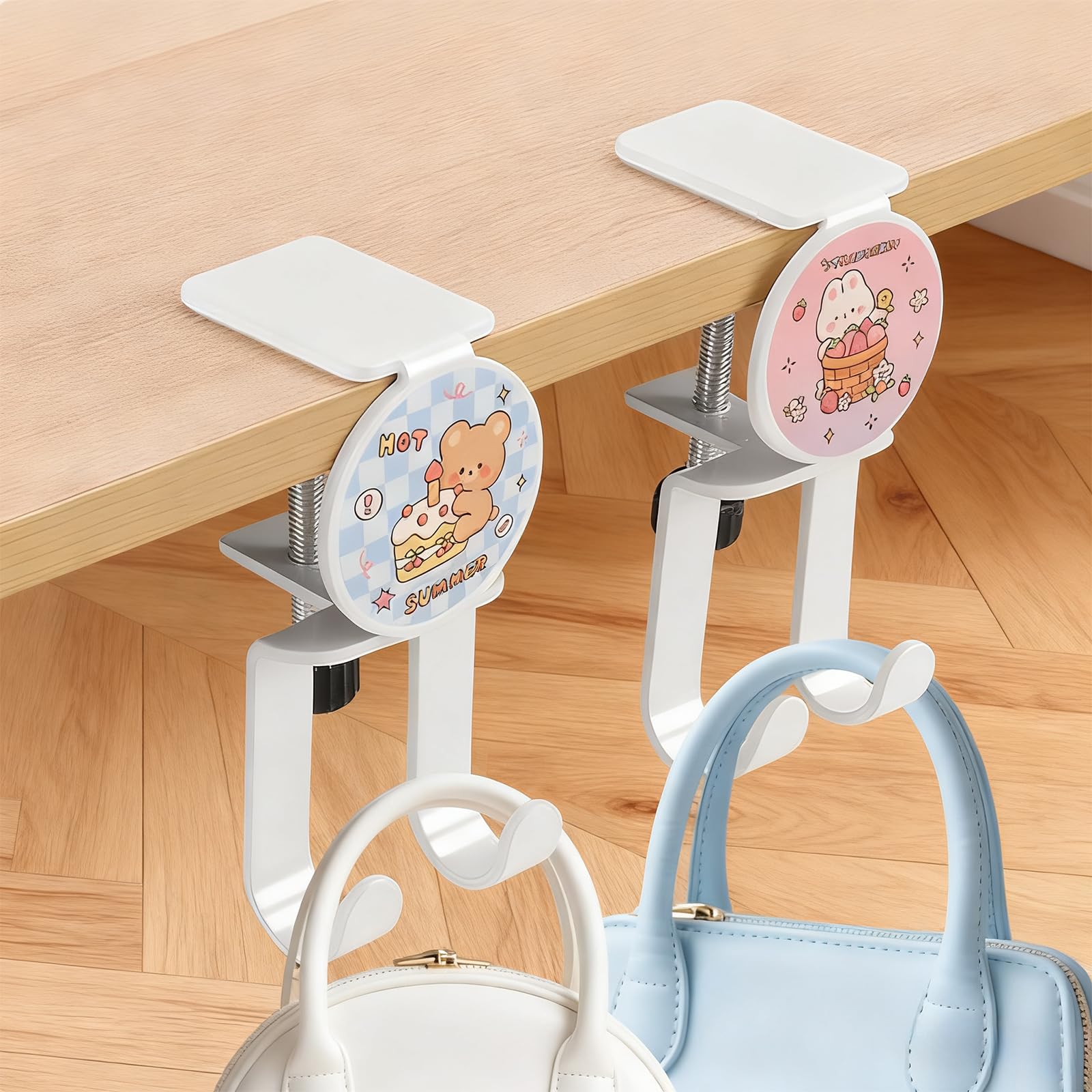 Sotitime 2PCS Purse Hook for Table Handbag Hanger for Desk Heavy Duty Purse Made of high-Strength Alloy Material Purse Hanger for Table Hook Bag