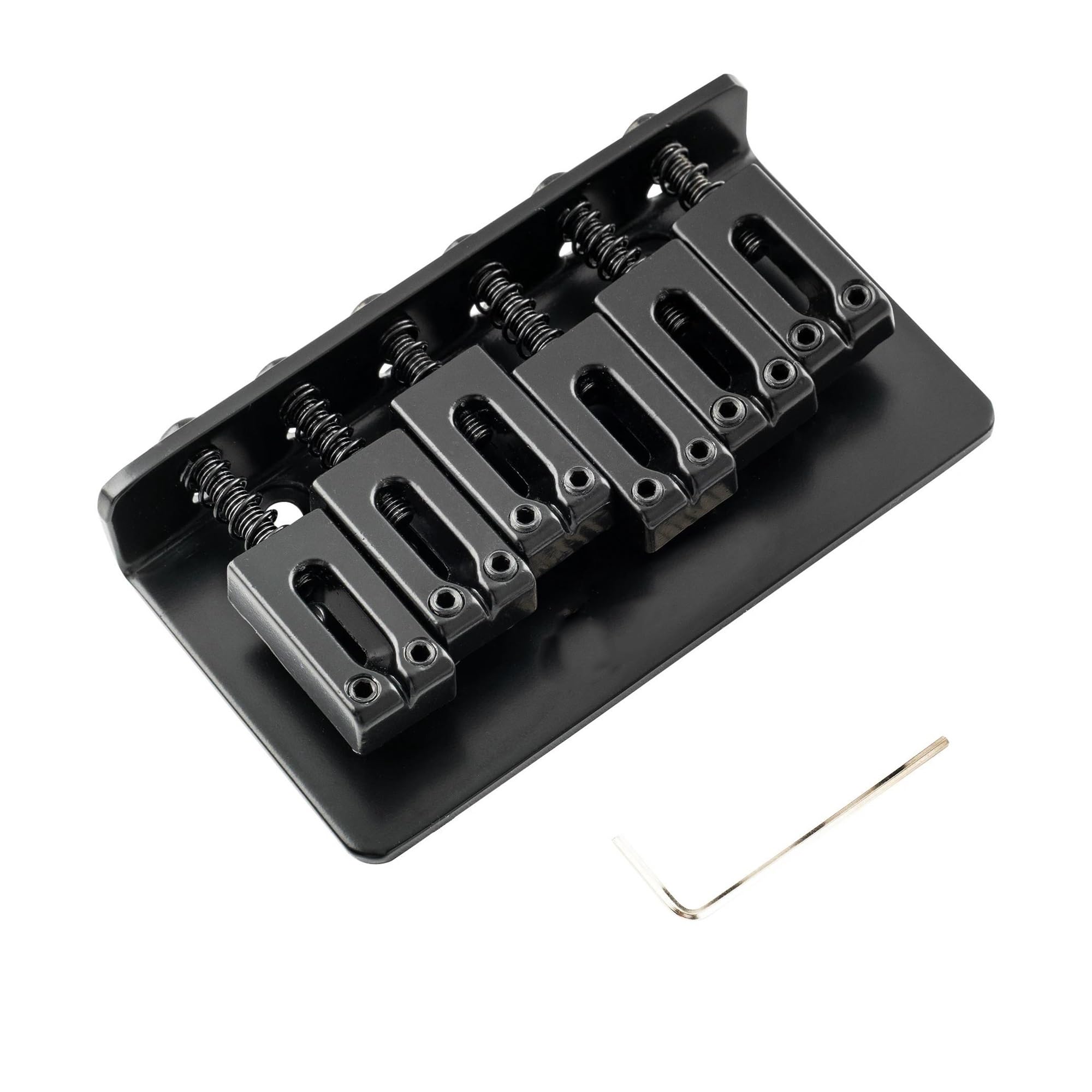 Mostek Strunowy O Średnicy 52.5 Mm Z Twardym Ogonem Stały Bez Tremolo Do Gitar Elektrycznych Mostek Gitarowy(Bk)