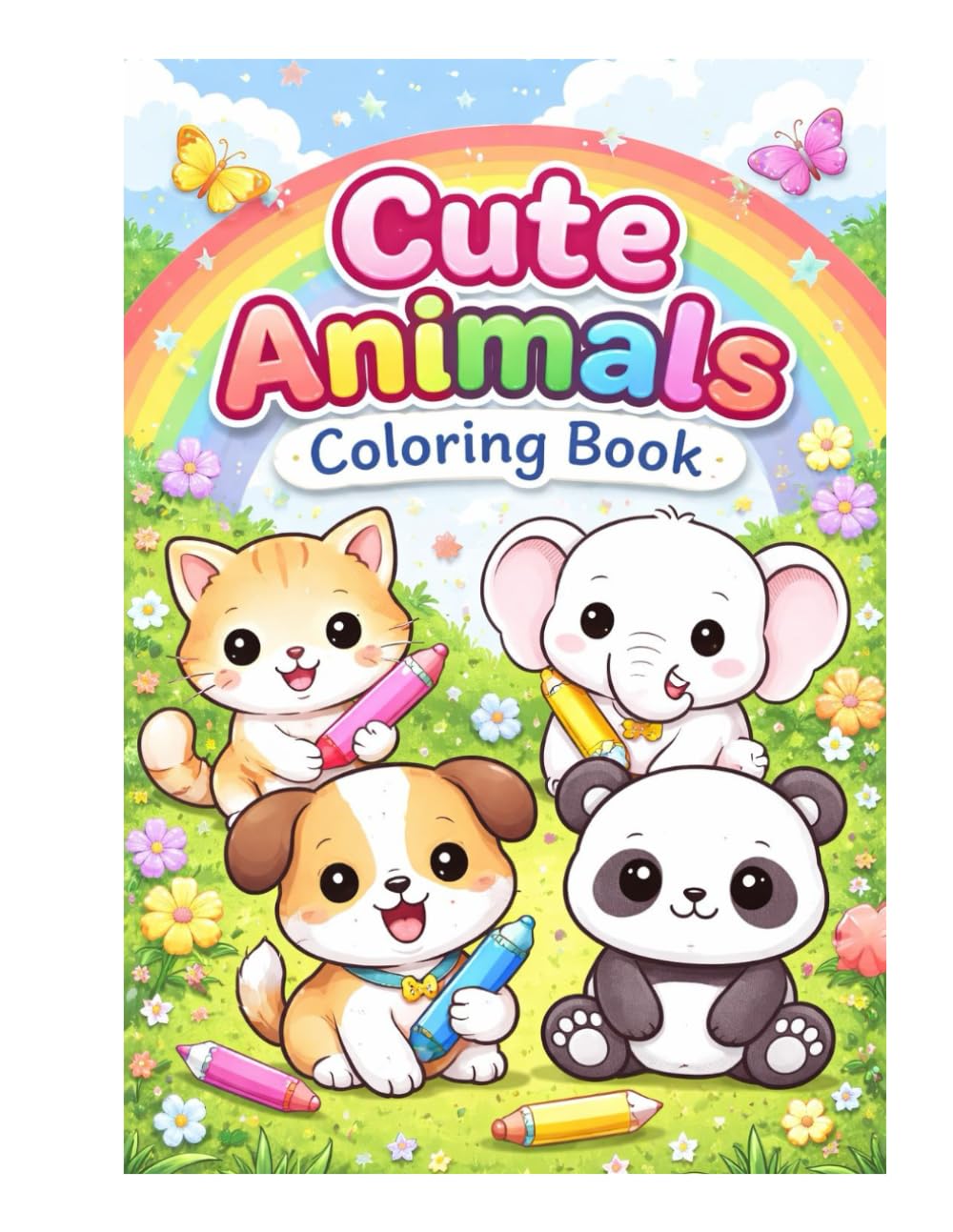 Cute Animal Coloring Book for Kids: Fun and Relaxing Coloring Pages With 27 Adorable Animals