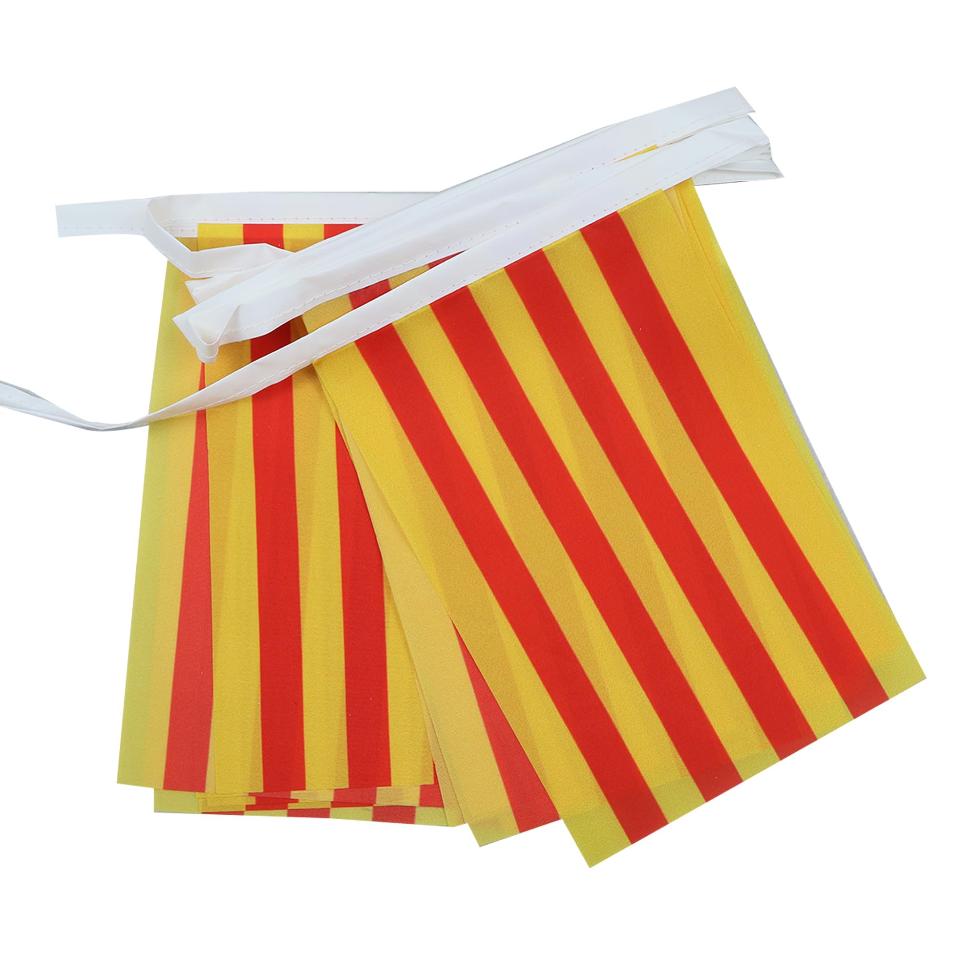 AZ FLAG - Catalonia Bunting Flag - 40 Ft Garland with 20 Catalan Flags 18'' x 12'' - 100% Polyester String Pennant - 12 meters