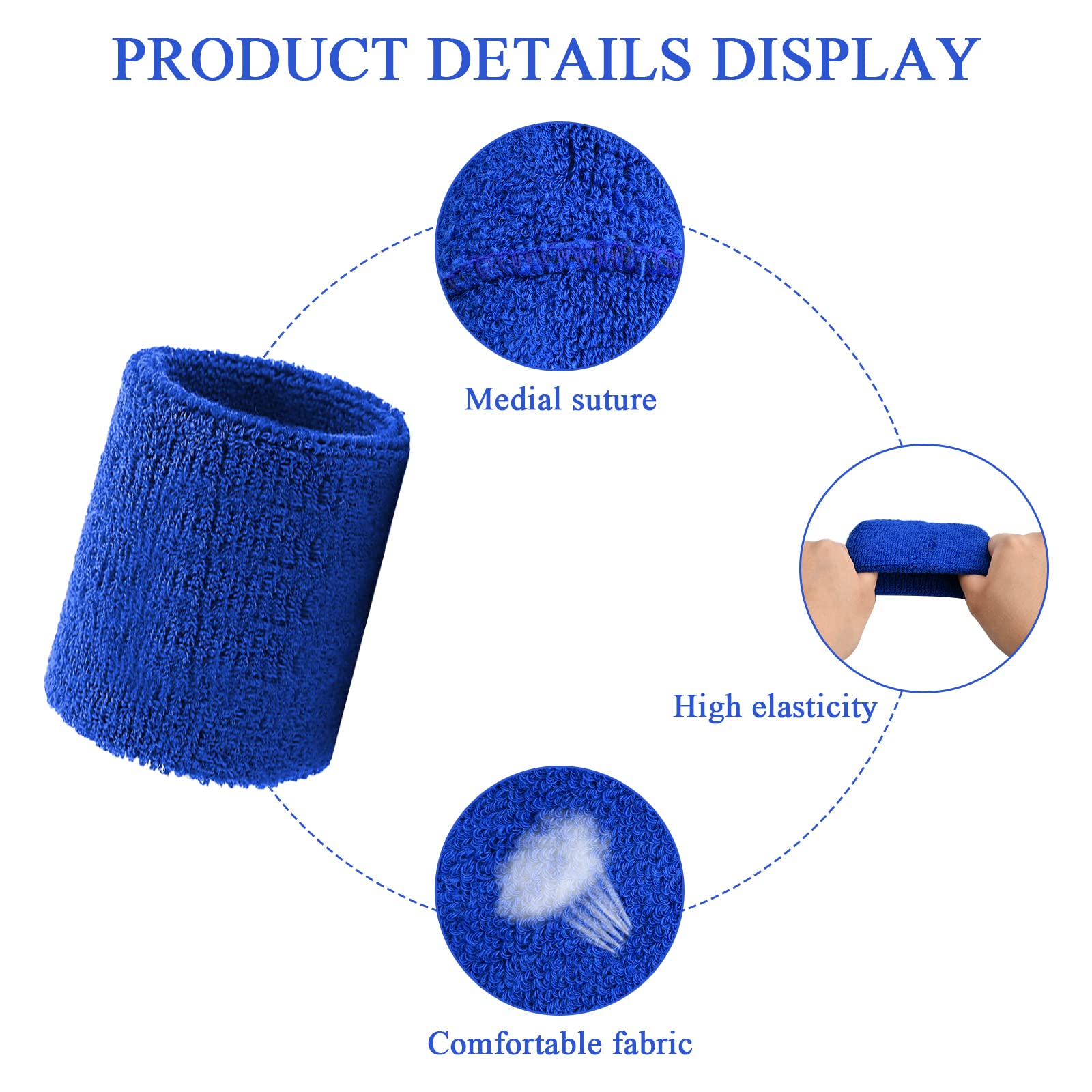 LOT DE 6 Bandeaux Anti-transpiration Pour Enfants Ensemble