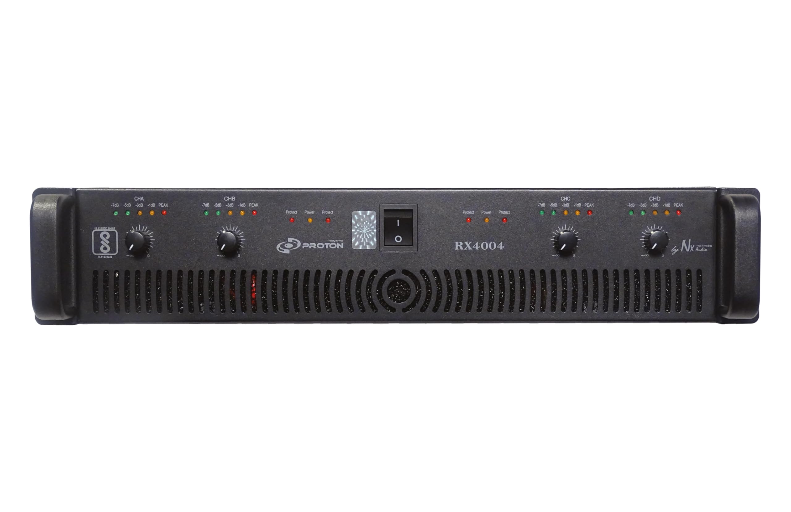 NX Audio RX4004 4-Channel Professional Power Amplifier, Class H