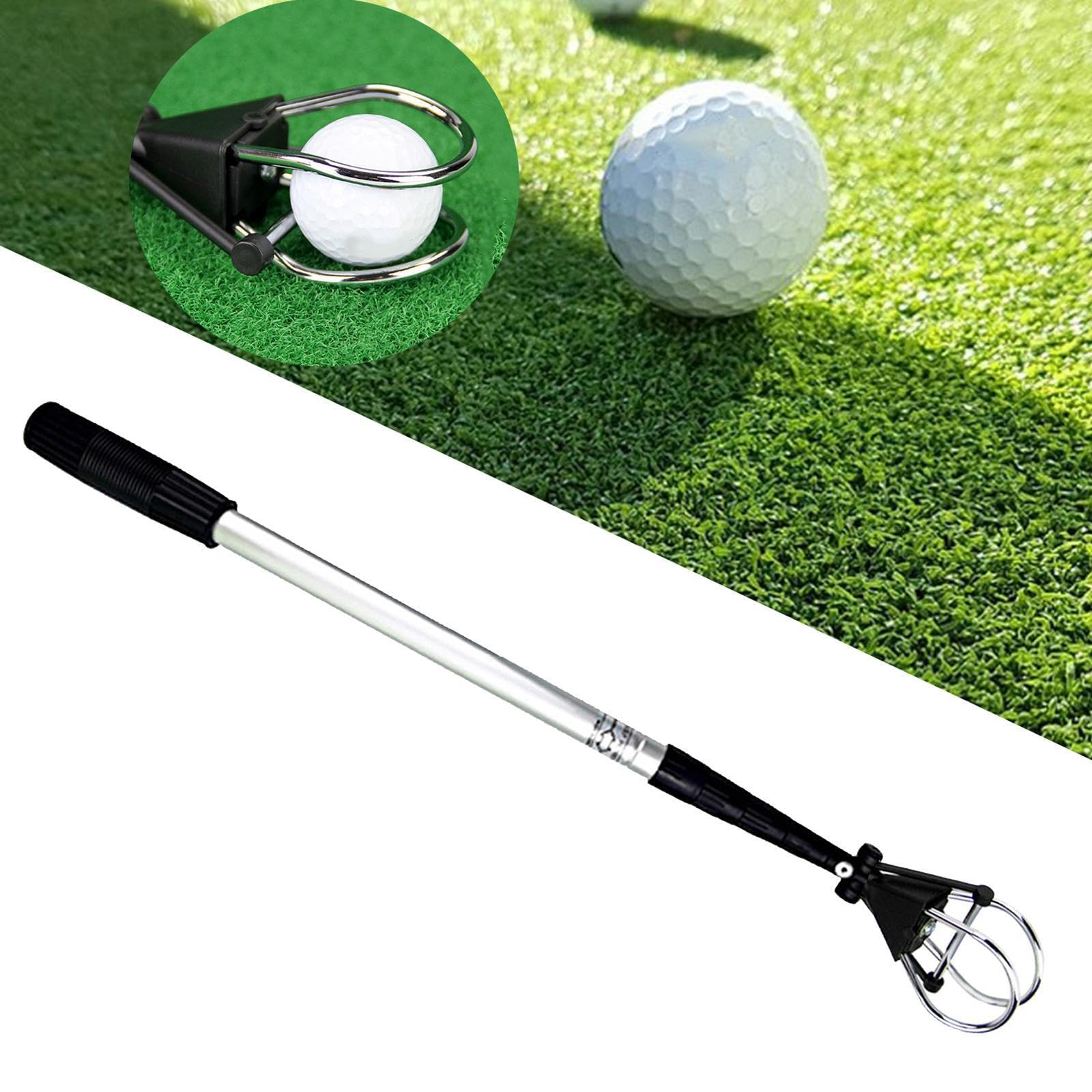 BEALIFE Recogedor de Pelotas de Golf telescópico Aluminio, portátil y Ligero, con Rodillo Recogida fácil y sin Esfuerzo. Longitud 1,8 m (6 pies).