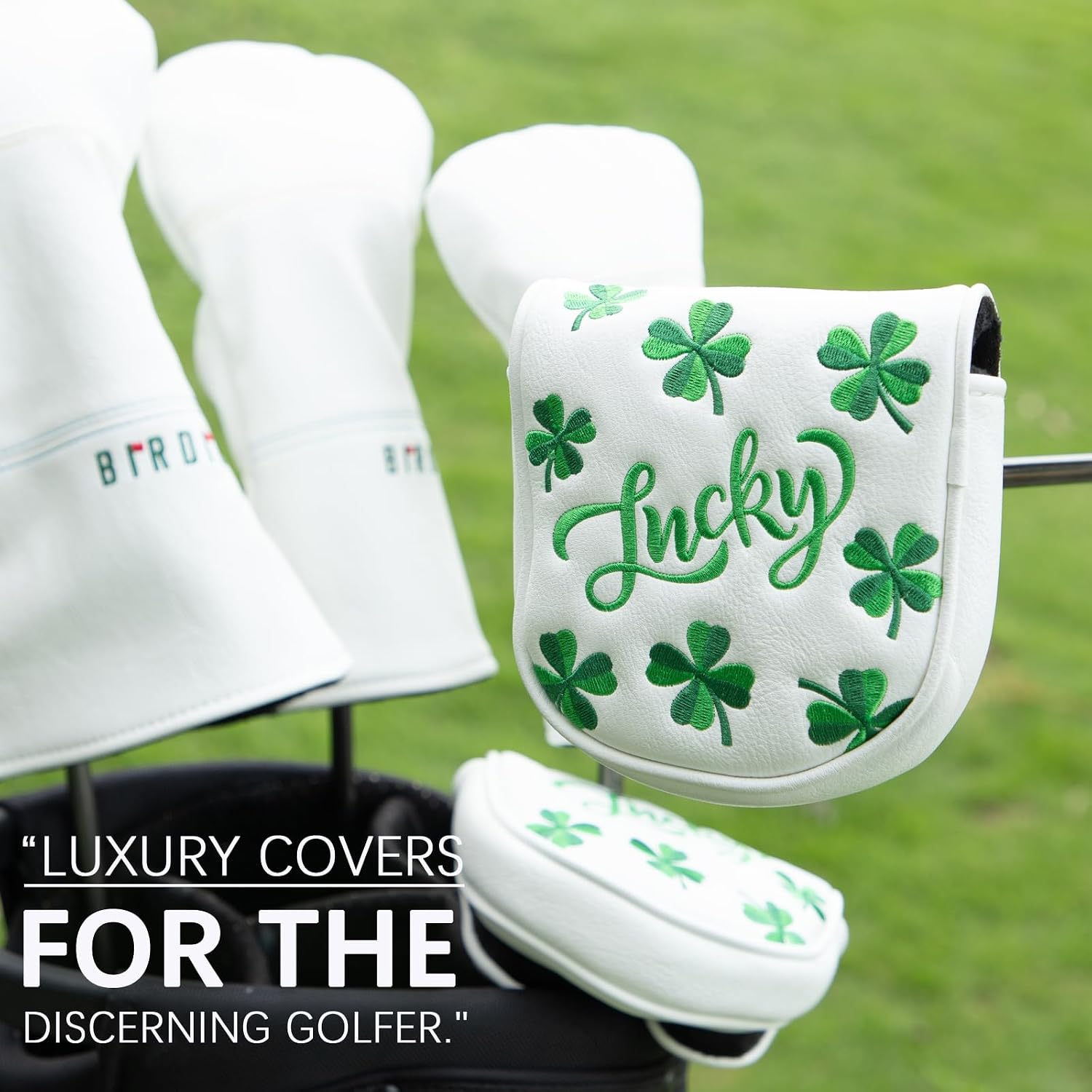 Golf Mallet Putter Head Cover, Magnetic Closure Leather Golf Headcovers Mallet Putter Cover for Golf DF3 Putter Golf Mallet Putter Cover for OZ1 MEZZ 1 MEZZ1 MAX