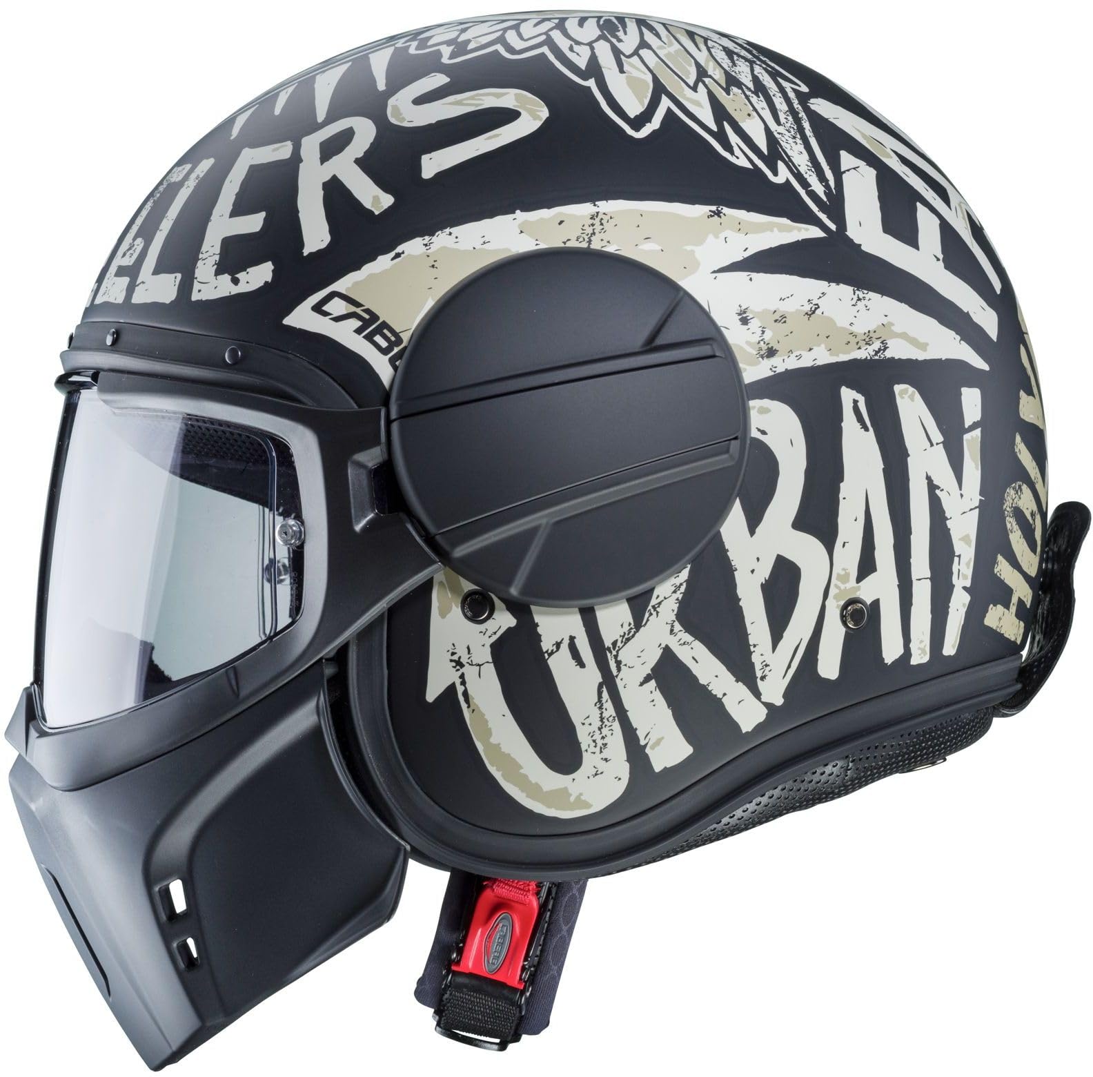 CABERG JET GHOST NUKE MATT BLACK/GREY L