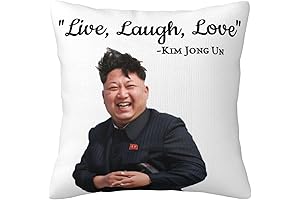 Kim Jong Un Official Live Laugh Love Throw Pillows