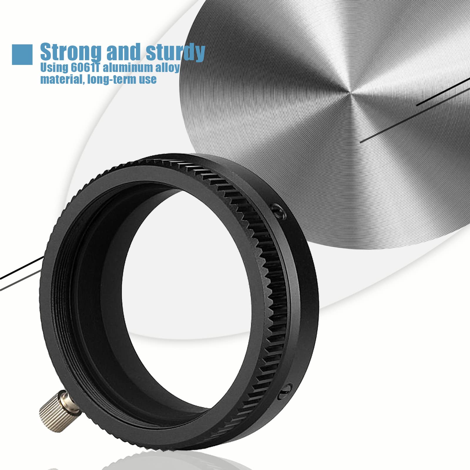 Svbony SV210 Regolatore dell'Angolo di Ripresa, Filettatura M63 CAA, Rotatore a 360 Gradi per Rotazione Visiva del Rifrattore SV550 80F6 APO