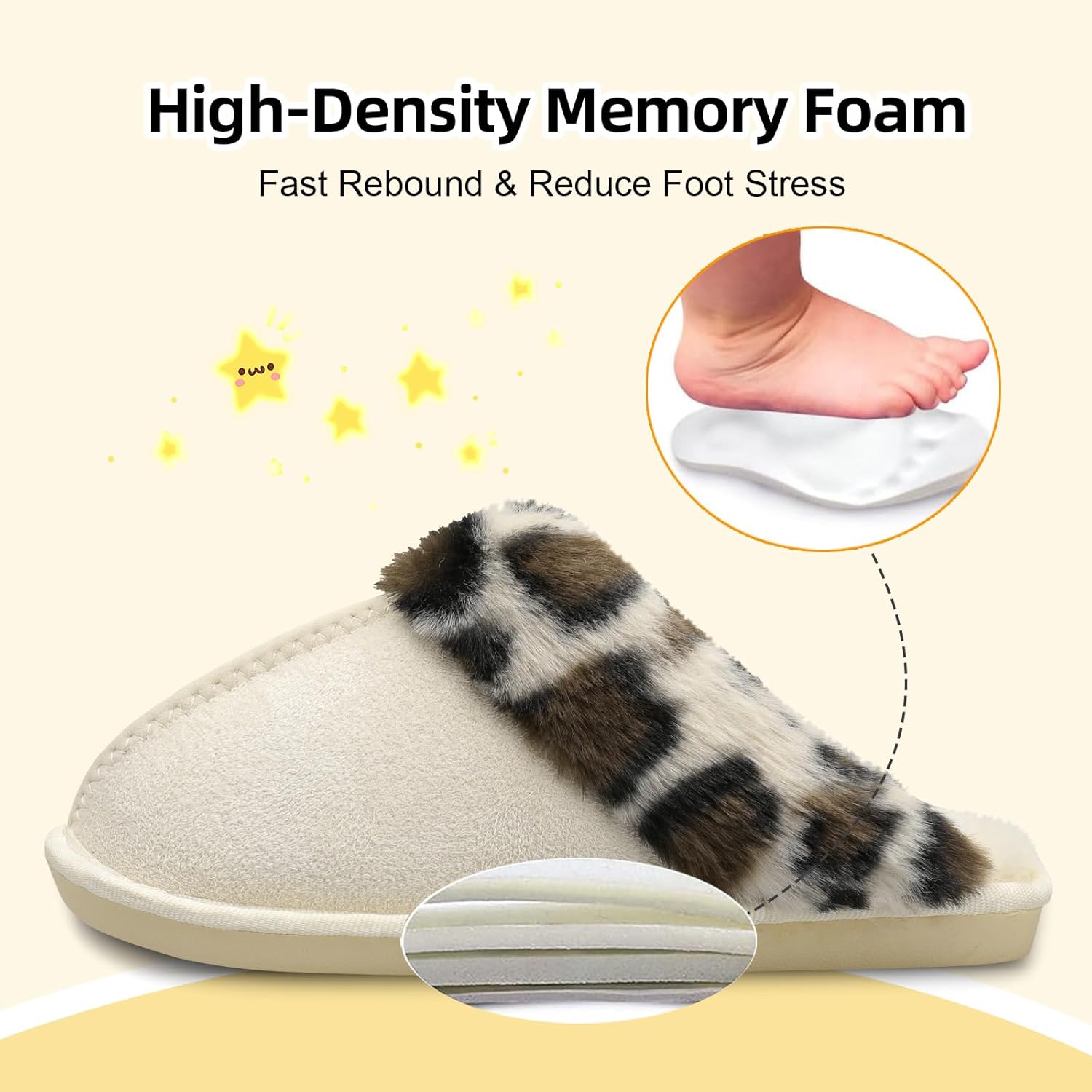 Besroad Kids Slippers Girls Boys Fuzzy House Slippers Warm Memory Foam House Shoes Soft Plush Bedroom Slippers Slides Indoor Outdoor - Image 4