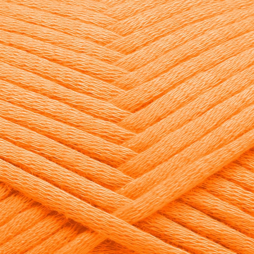 Image of Soft Yarn for Crocheting - Crochet & Knitting Yarn, Beginner Yarn with Easy-to-See Stitches, 250 Yds Amigurumi Yarn, Cotton-Nylon Blend Tshirt Yarn for Crocheting, Worsted Weight Yarn 4, Orange