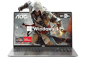 AOC 16.1" FHD Gaming Laptop with AMD Ryzen 7 Processor