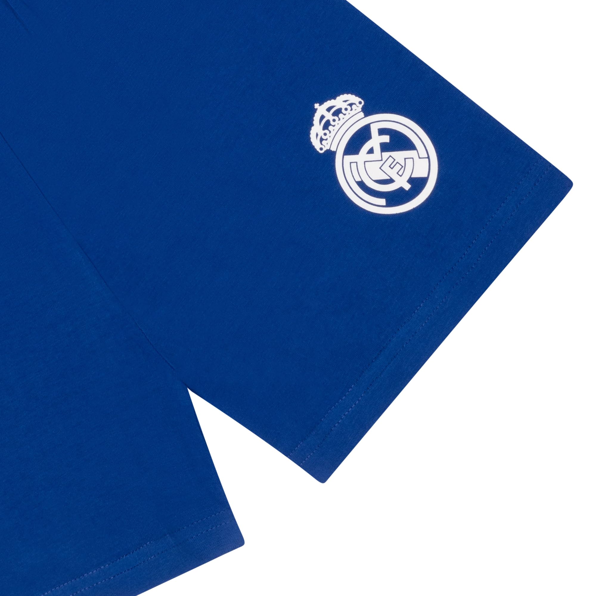 Real Madrid CF - Pijama de Manga Corta para Niños - Azul