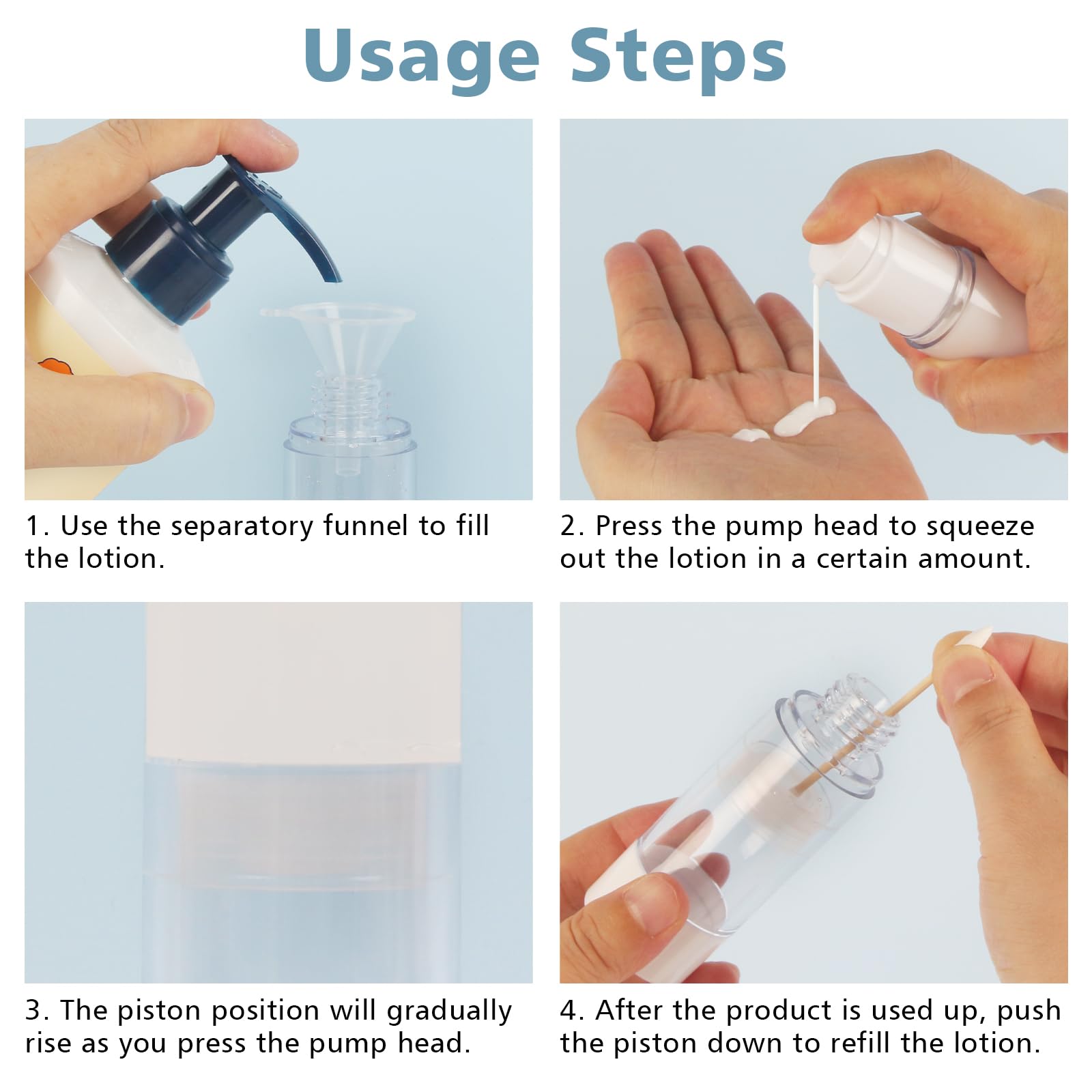 FLACONE DA VIAGGIO CON DOSATORE 50 ML - Contenitori in plastica