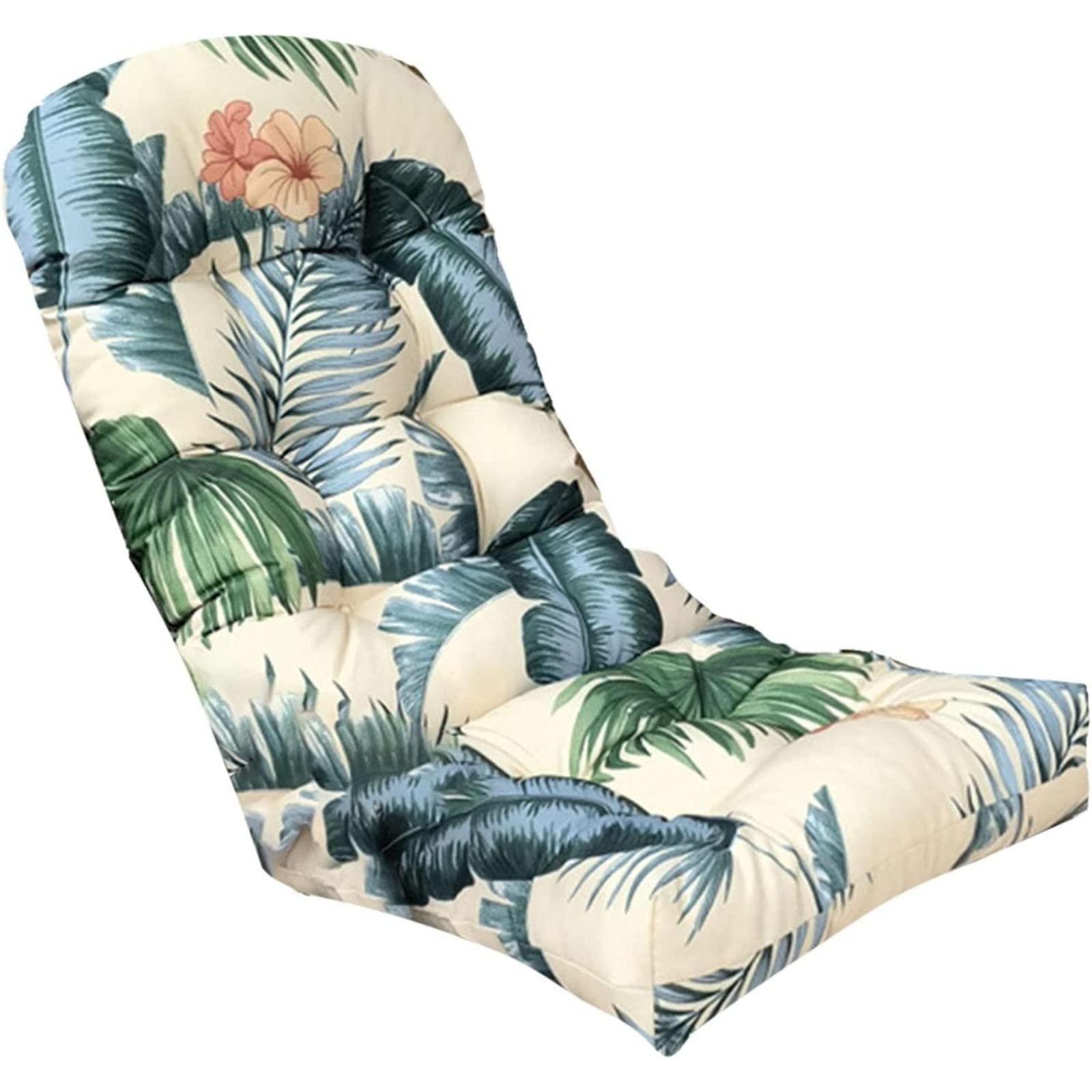 Chair Cushion Patio Cushion With Pattern High Back Chair Cushions Durable And Comfy Garden Chair Seat Pad Waterproof Indoor Outdoor(Hawaii)