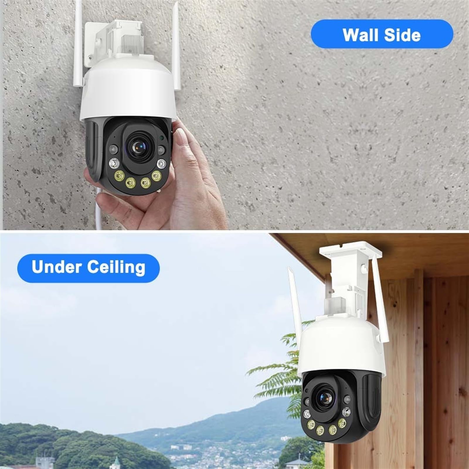 Bezprzewodowe kamery bezpieczeństwa na zewnątrz Kamera bezpieczeństwa 5MP Zoom 36X 4G SIM Cam Automatyczne śledzenie IR Night Vision 120M CCTV Kamery nadzoru wideo Outdoor iCsee(WiFi)
