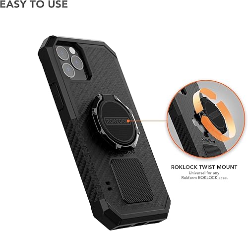 Miniatura 4 de Rokform - Funda de cristal compatible con iPhone 13 Pro Max MagSafe + soporte y agarre de anillo deportivo RokLock + kit de 2 protectores de pantalla