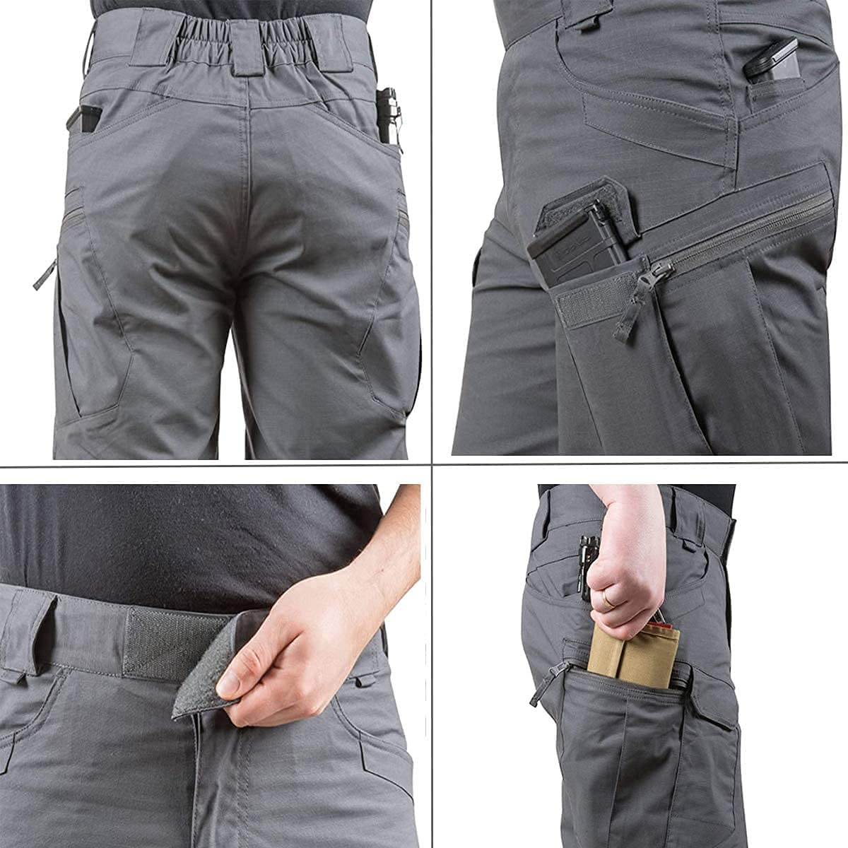 Pantalones Cortos Hombre Pantalones Cortos Tácticos Clásicos para Hombre, Pantalones Cortos Multibolsillos Impermeables Mejorados De Secado Rápido, Pantalones Cortos Militares De Carga para