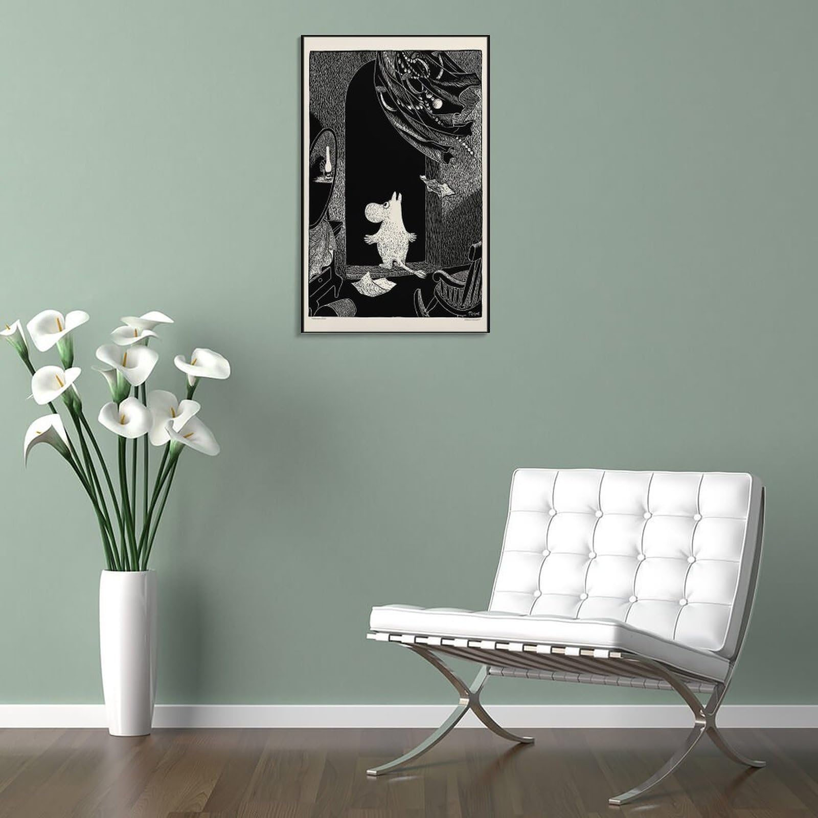 アートポスター トーベ・ヤンソン エキシビジョンポスター アートポスター トーベ・ヤンソン エキシビジョンポスター