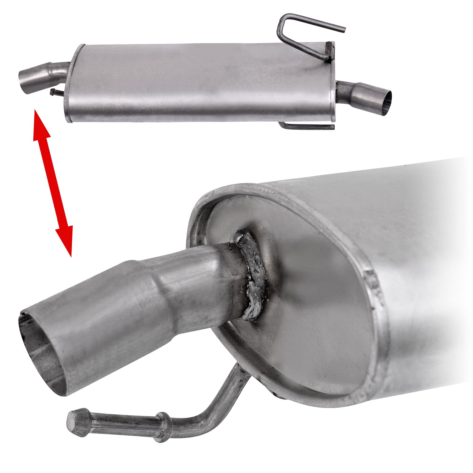 ATEC Germany 1x Silenziatore posteriore