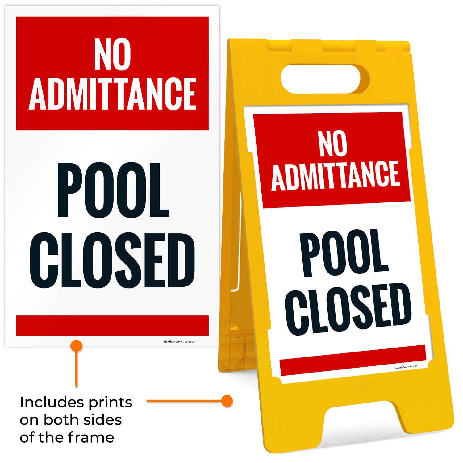 SmartSign Pool Sign SmartSign 25x12