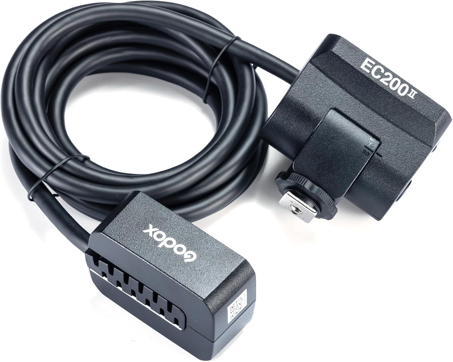 Godox EC200 II Extension Flash Head 200W for AD200Pro II Pocket Flash – 2m Extension Cable, Metal Cold Shoe & 1/4” Threaded Mount, Ideal for Outdoor & Studio Photography