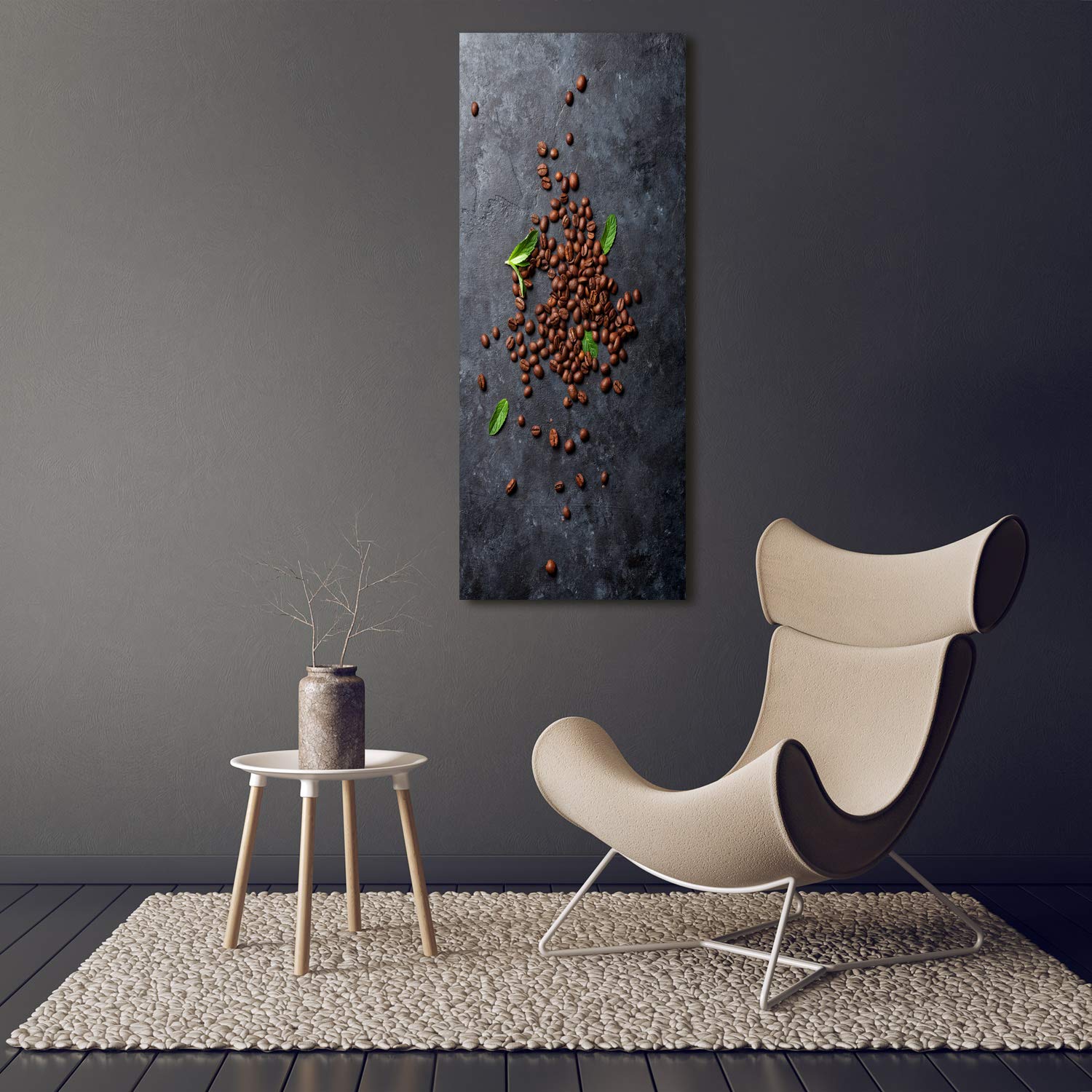 Tulup Glasbild Für Die Wand – Kaffee Mit Milch Motiv In Braun | 100x50 Cm | Sicherheitsglas | Für Küche & Wohnzimmer