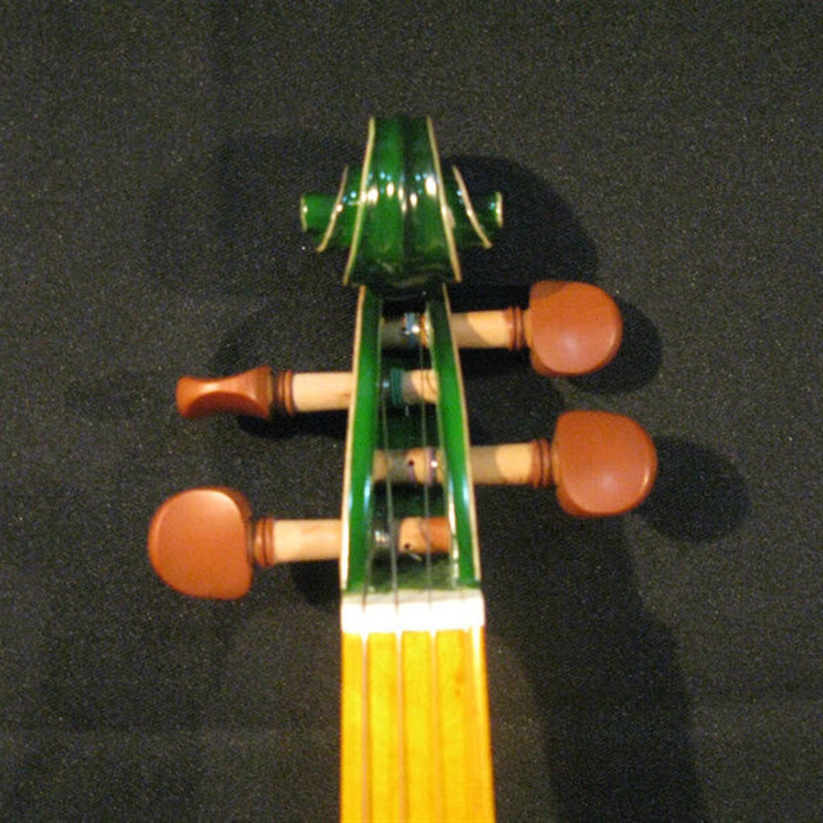 Legno Massello Verde 4/4 Elettrico Violino Acustico Strumento Musicale Tastiera E Cordiera in Legno Duro Violini per Studenti