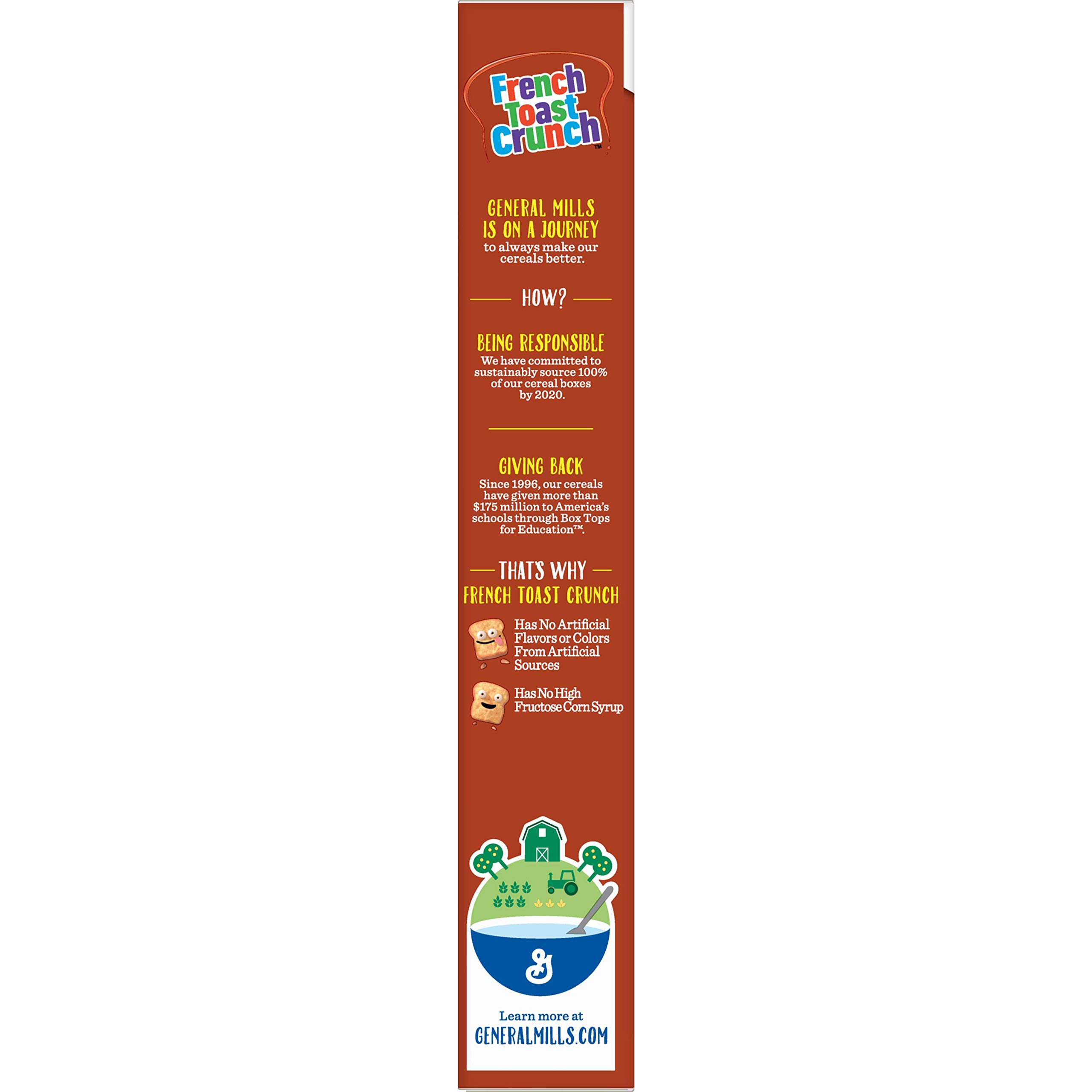 Buy French Toast Crunch Breakfast Cereal, Crispy Sweetened Corn Cereal