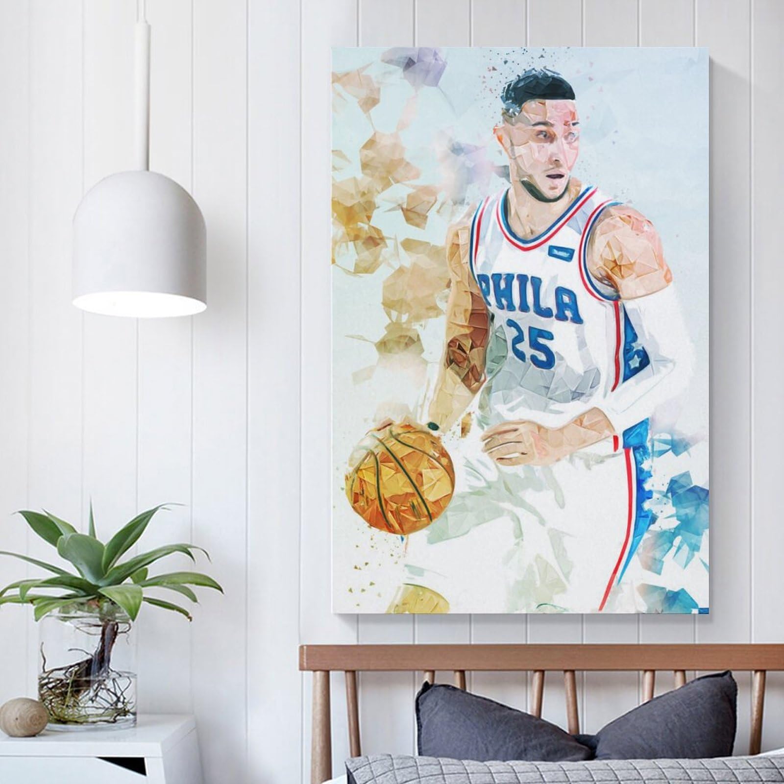 nba ベン・シモンズ　ポスター Amazon.co.jp: バスケットボール選手ベン・シモンズ壁画HD