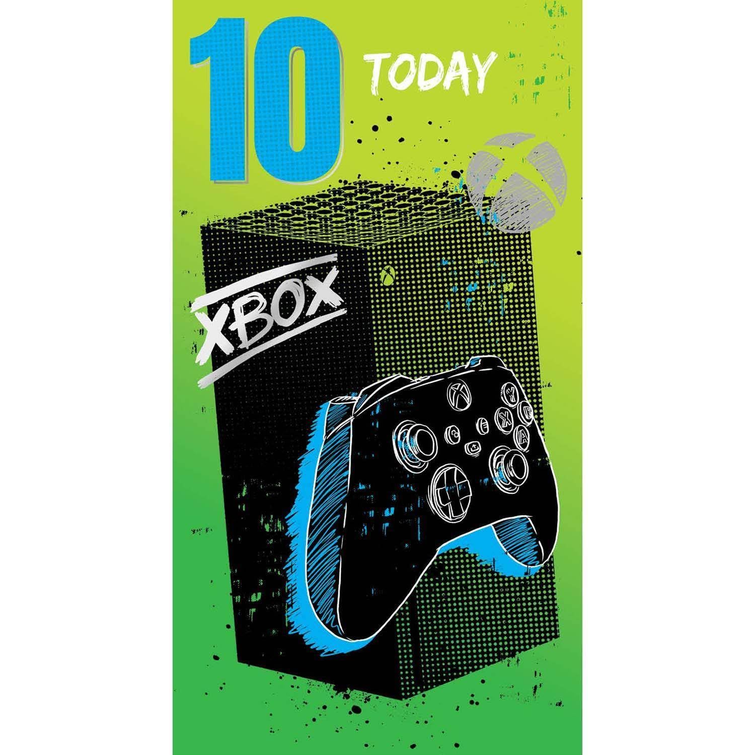 xbox, age 10, birthday card