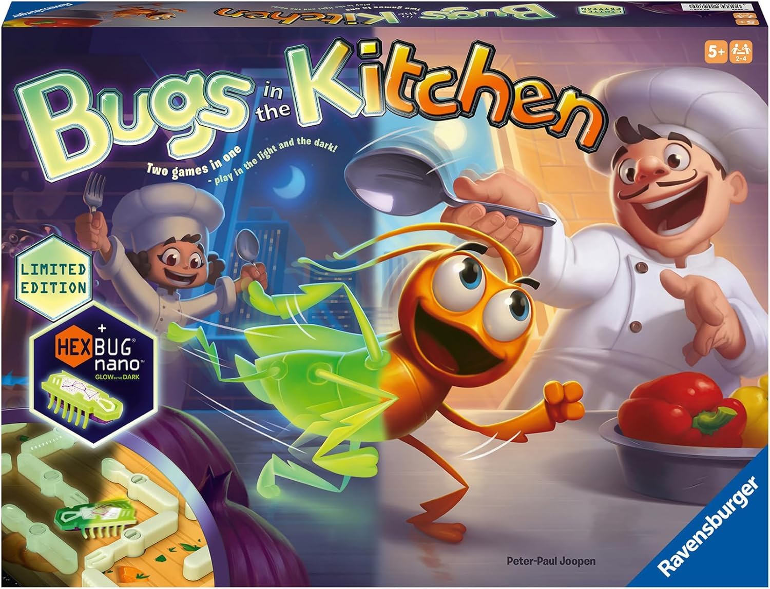 Ravensburger - Insectes qui brillent dans le noir dans la cuisine - Jeu de société pour enfants à partir de 6 ans - Jeu pour 2 à 4 joueurs - Édition spéciale