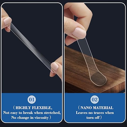 Miniatura 3 de 300 puntos de pegamento transparentes de doble cara  Puntos adhesivos fuertes y sin rastros para fotos, pósteres versátiles de oficina y hogar,