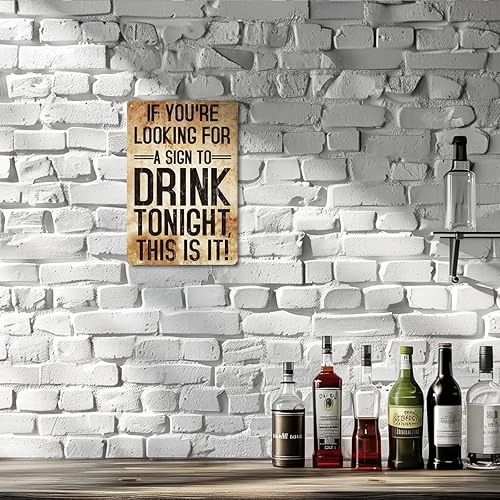 Miniatura 6 de Letreros de metal de barra, decoración de pared de bar para el hogar, placa de letreros de metal retro, letrero de metal divertido para bar, letrero