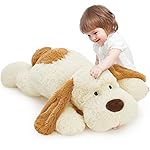 MaoGoLan Giant Stuffed Puppy Dog Big Plush Extra Large Stuffed Animals Soft Plush Dog Pillow for Girls Kids 31 inch