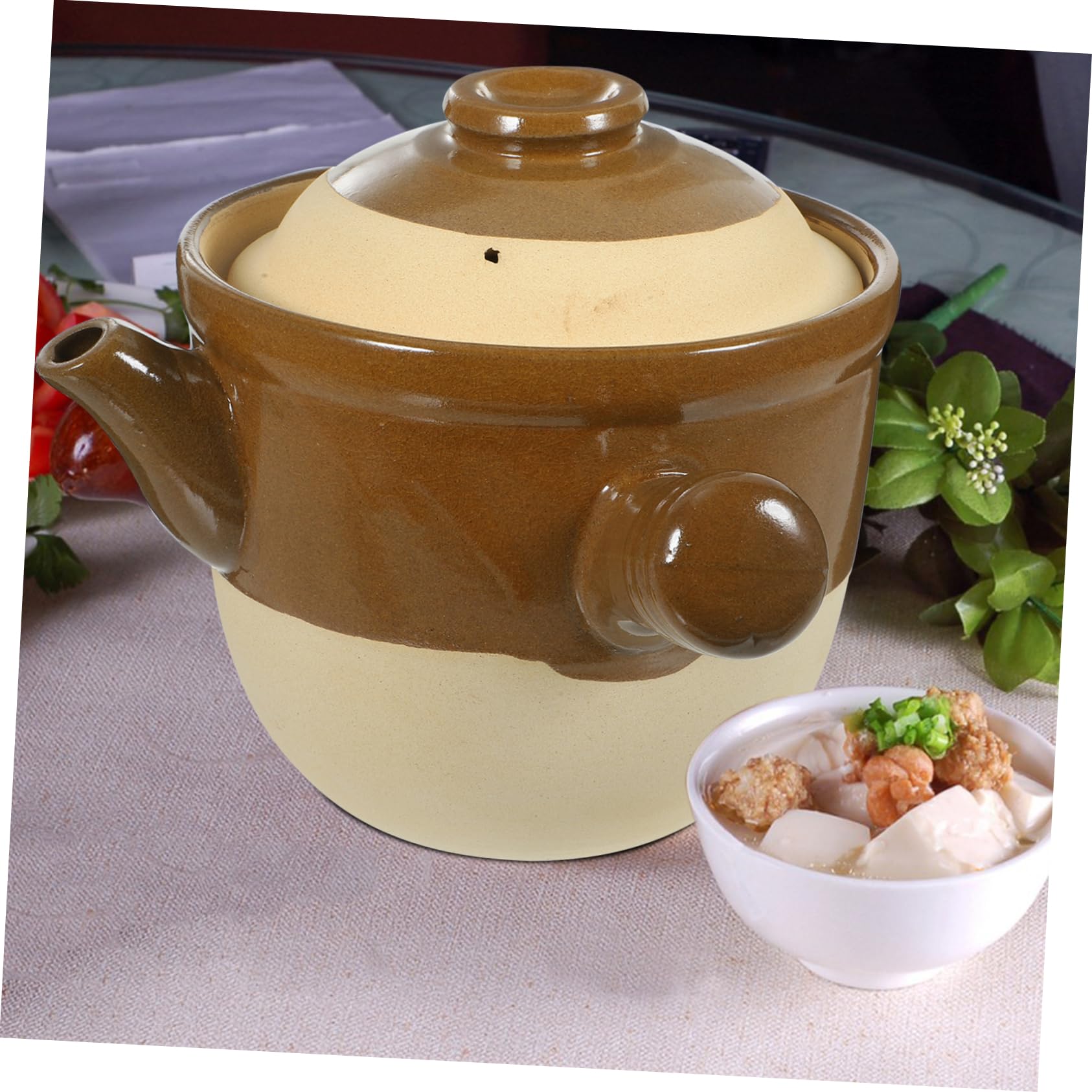 Cabilock Cazuela De Barro Olla De Cocina Utensilios De Cocina Resistente Al Calor