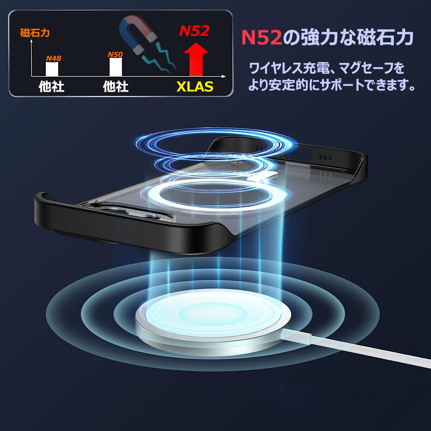 Amazon.co.jp: XLAS iphone15promax用 ケース フレームレス