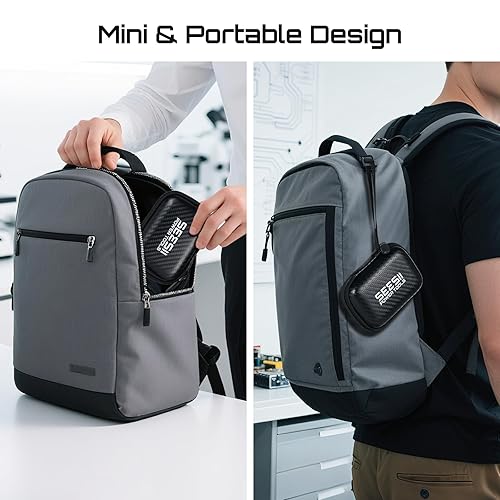 Miniatura 4 de SEESII Analizador de red vectorial y antena NanoVNA-H 10KHz-1.5GHz con funda protectora EVA de 2.8", impermeable y a prueba de golpes, mide