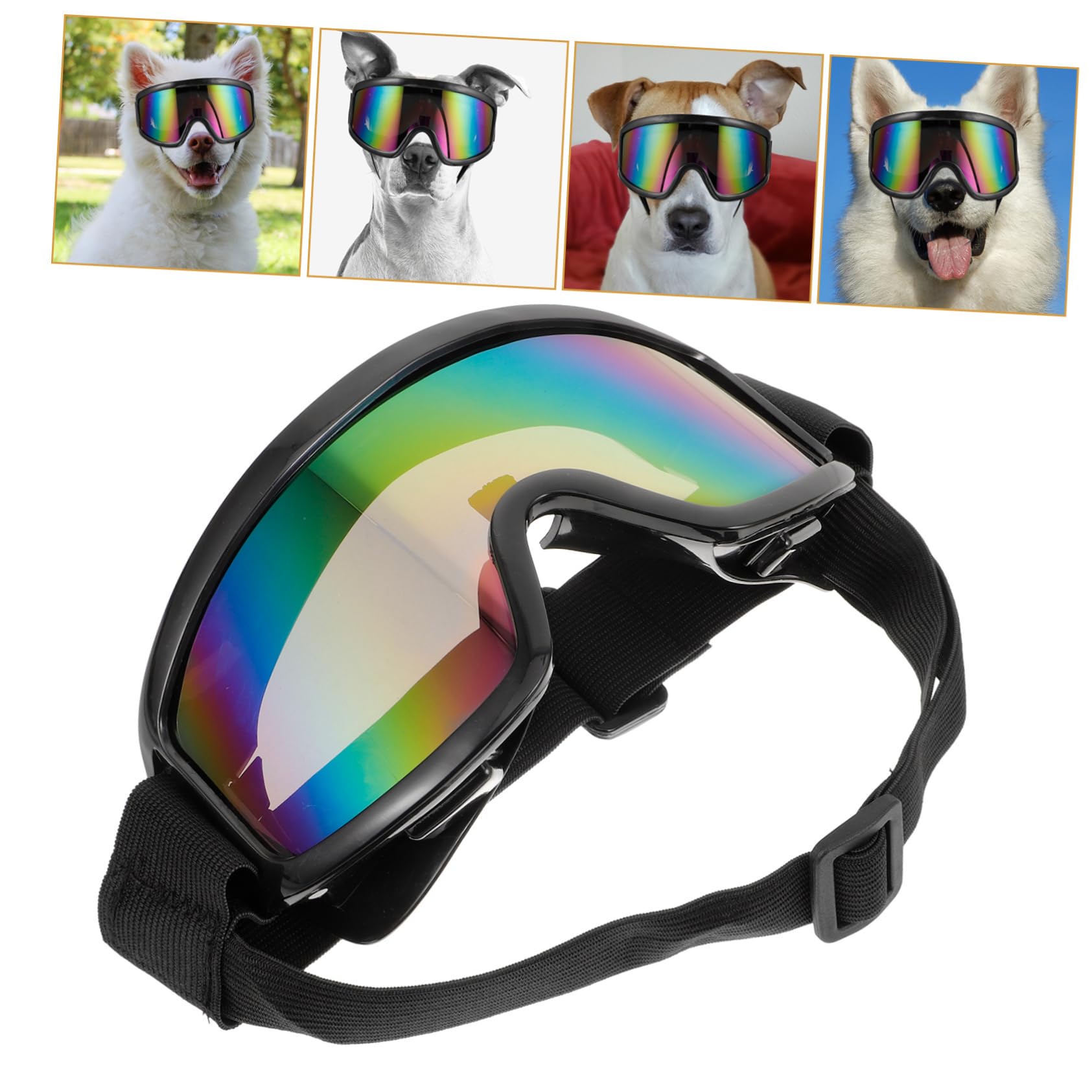 SUPVOX Dog Goggles Small Breed Sunglasses Ray Blocking Windproof Comfortable Fashionable Pet Eyewear