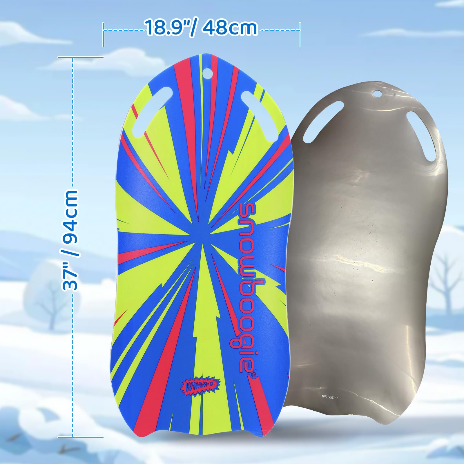 Amazon.co.jp: Wham-O スノーブギー 37インチ 冬用雪そり 子供と大人用