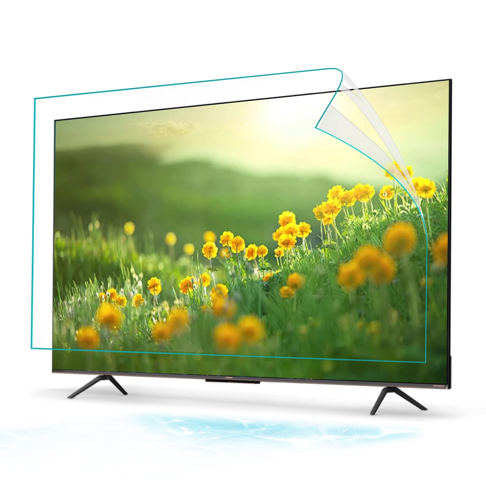 Lámina Protectora para televisor de 55 Pulgadas: antirreflejos, antirayaduras y Anti-luz Azul; protección Ocular contra los Rayos UV,55in(1221×689mm)
