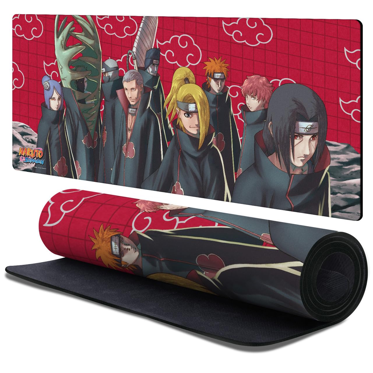 Head Case Designs Officially Licensed Naruto Shippuden Akatsuki Graphic Art 37.4 x 15.75 x 0.16 inches (900 x 400 mm) - XL Gaming Office Desk PC Keyboard Mouse Mat Pad