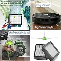 Vista 7 de Piezas de repuesto compatibles con iRobot Roomba E&i Series i7 J7 i3 i4 i7+ Plus i3+ i4+ i6 i6+ i8 i8+ E5 E6 j7+ Plus, 2 cepillos de goma